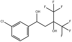 1,3-Butanediol, 1-(3-chlorophenyl)-4,4,4-trifluoro-3-(trifluoromethyl)- 结构式