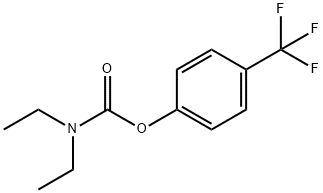 Carbamic acid, N,N-diethyl-, 4-(trifluoromethyl)phenyl ester 结构式