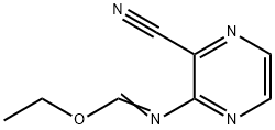 N-(3-cyano-2-pyrazinyl)-Methanimidic acid ethyl ester 结构式