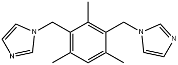 1,1'-((2,4,6-三甲基-1,3-亚苯基)双(亚甲基))双(1H-咪唑) 结构式