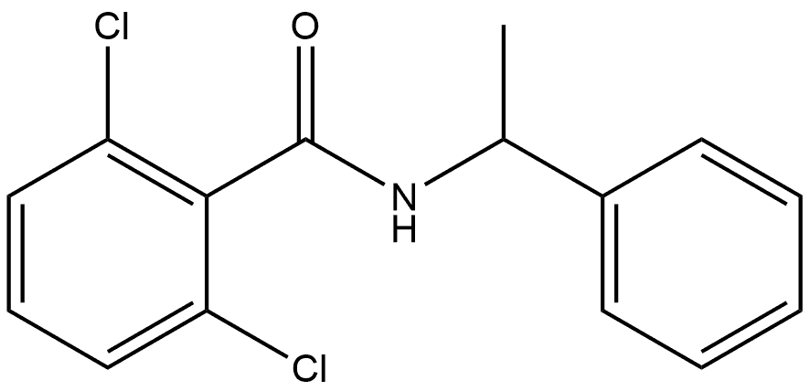 2,6-Dichloro-N-(1-phenylethyl)benzamide 结构式