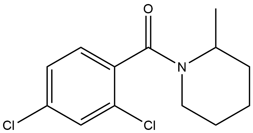 (2,4-Dichlorophenyl)(2-methyl-1-piperidinyl)methanone 结构式