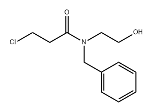 Propanamide, 3-chloro-N-(2-hydroxyethyl)-N-(phenylmethyl)- 结构式