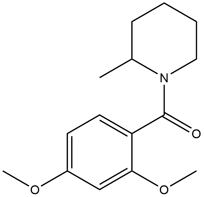 (2,4-Dimethoxyphenyl)(2-methyl-1-piperidinyl)methanone 结构式