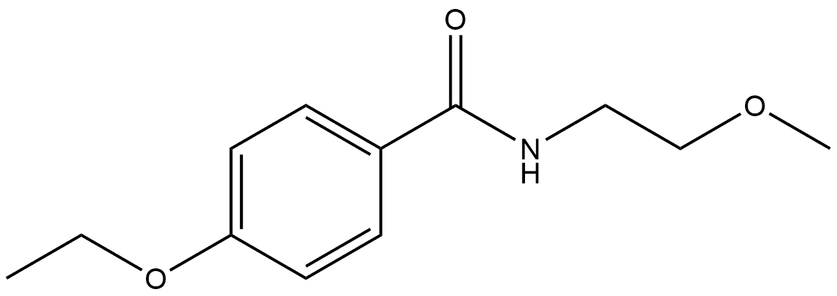 4-Ethoxy-N-(2-methoxyethyl)benzamide 结构式