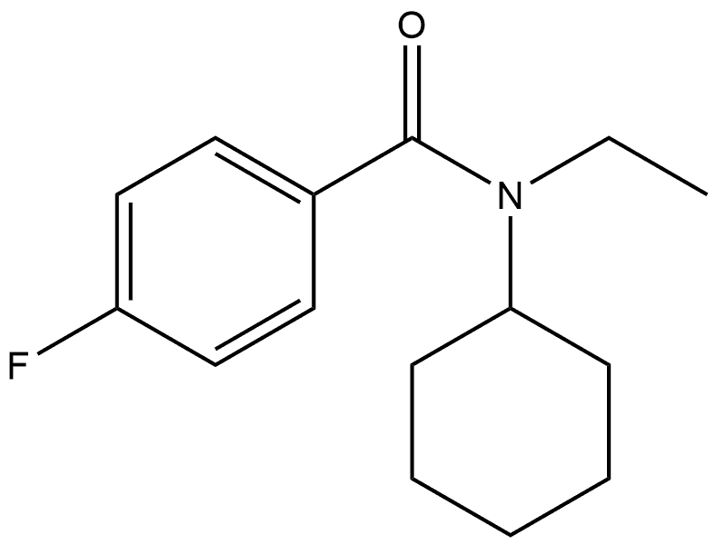 N-Cyclohexyl-N-ethyl-4-fluorobenzamide 结构式