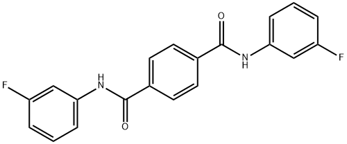 1-N,4-N-bis(3-fluorophenyl)benzene-1,4-dicarboxamide 结构式