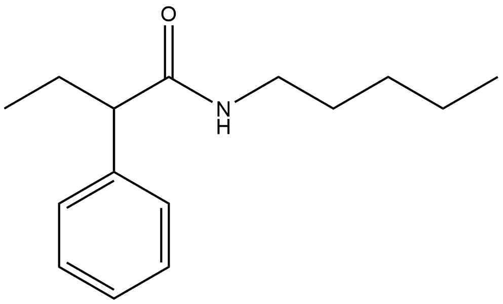 α-Ethyl-N-pentylbenzeneacetamide 结构式