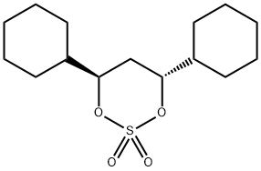 1,3,2-Dioxathiane, 4,6-dicyclohexyl-, 2,2-dioxide, (4R,6R)- 结构式