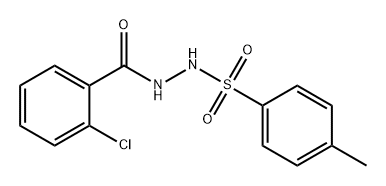 Benzoic acid, 2-chloro-, 2-[(4-methylphenyl)sulfonyl]hydrazide 结构式