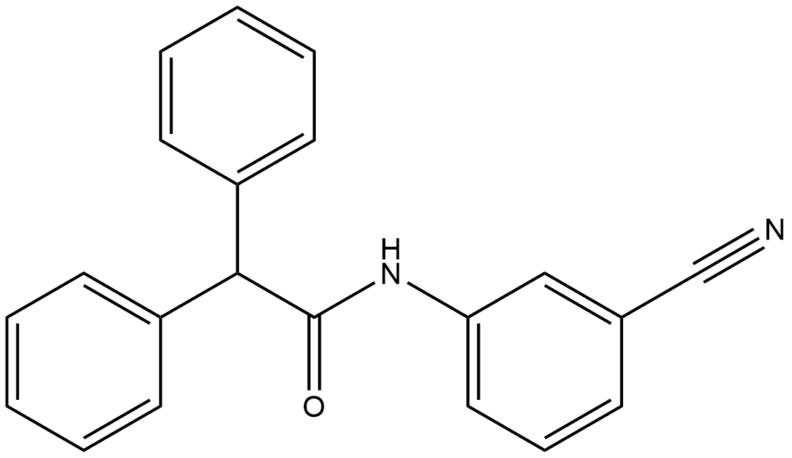 Benzeneacetamide, N-(3-cyanophenyl)-α-phenyl- 结构式