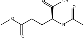 Glutamic acid, N-acetyl-, 5-methyl ester 结构式
