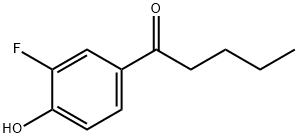1-Pentanone, 1-(3-fluoro-4-hydroxyphenyl)- 结构式