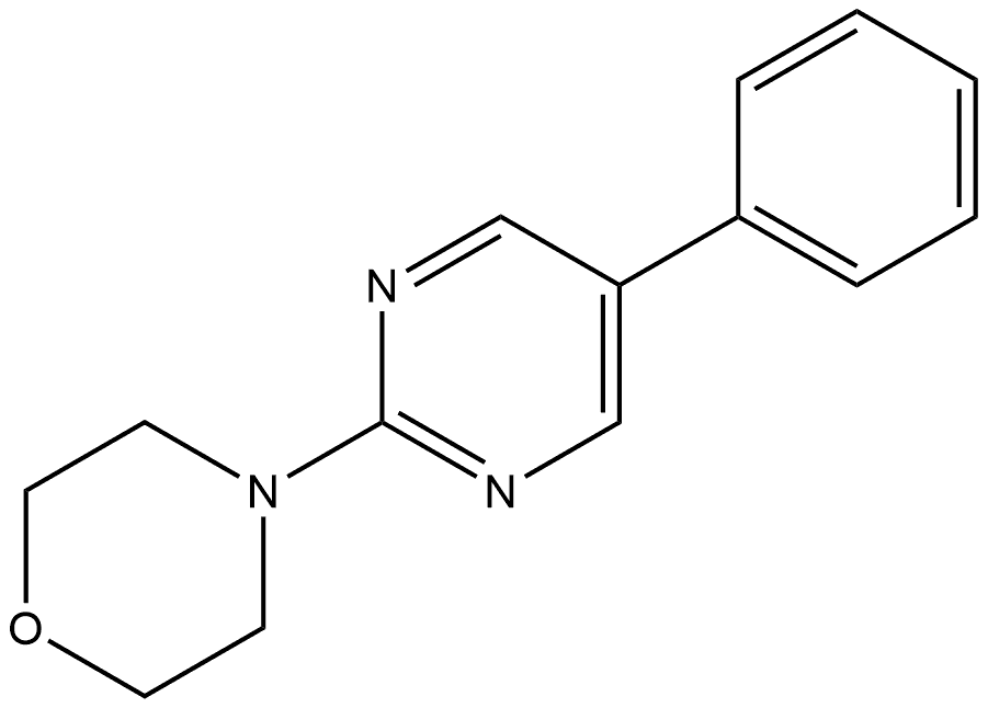 4-(5-Phenyl-2-pyrimidinyl)morpholine 结构式