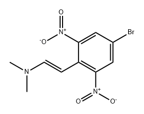 Ethenamine, 2-(4-bromo-2,6-dinitrophenyl)-N,N-dimethyl-, (1E)- 结构式