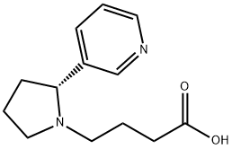 (R)-4-(2-(pyridin-3-yl)pyrrolidin-1-yl)butanoic acid 结构式
