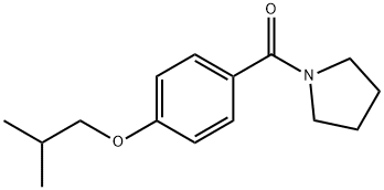 1-[4-(2-甲基丙氧基)苯甲酰基]吡咯烷 结构式