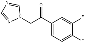 1-(3,4-二氟苯基)-2-(1H-1,2,4-三唑-1-基)乙酮 结构式