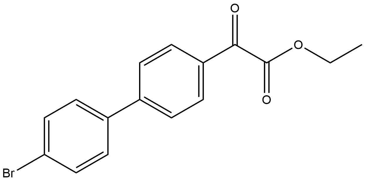 Ethyl 4'-bromo-α-oxo[1,1'-biphenyl]-4-acetate 结构式