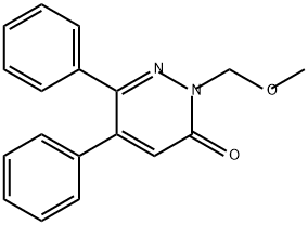 3(2H)-Pyridazinone, 2-(methoxymethyl)-5,6-diphenyl- 结构式