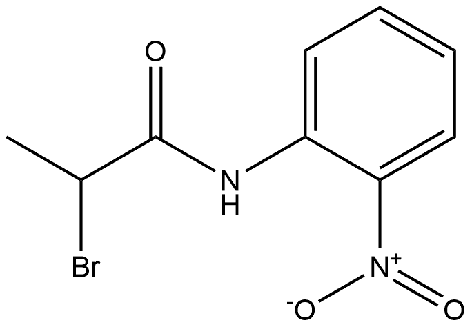 2-Bromo-N-(2-nitrophenyl)propanamide 结构式