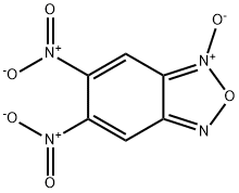 2,1,3-Benzoxadiazole, 5,6-dinitro-, 3-oxide 结构式