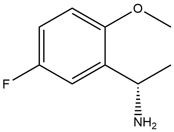 (S)-1-(5-氟-2-甲基氧基苯基)乙烷-1-胺 结构式