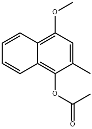 1-Naphthalenol, 4-methoxy-2-methyl-, 1-acetate 结构式