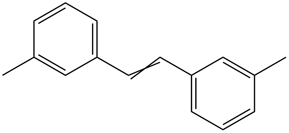 Benzene, 1,1'-(1E)-1,2-ethenediylbis[3-methyl- 结构式