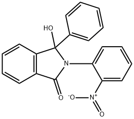 3-Hydroxy-2-(2-nitrophenyl)-3-phenylisoindolin-1-one 结构式