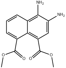 Dimethyl 3,4-diaminonaphthalene-1,8-dicarboxylate 结构式