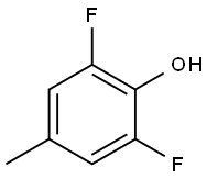 2,6-二氟-4-甲基苯酚 结构式