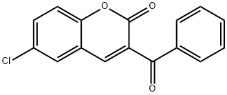 3-苯并基-6-氯-2H-色烯-2-酮 结构式