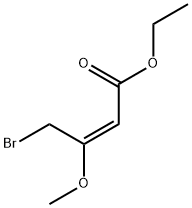 2-Butenoic acid, 4-bromo-3-methoxy-, ethyl ester, (2E)- 结构式