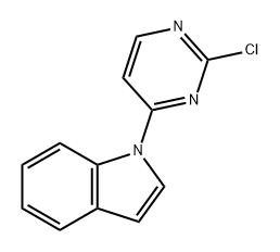 1-(2-氯嘧啶-4-基)-1H-吲哚 结构式