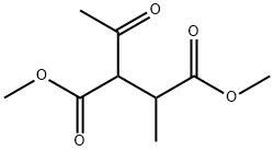Butanedioic acid, 2-acetyl-3-methyl-, 1,4-dimethyl ester 结构式