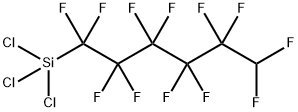 Silane, trichloro(1,1,2,2,3,3,4,4,5,5,6,6-dodecafluorohexyl)- 结构式