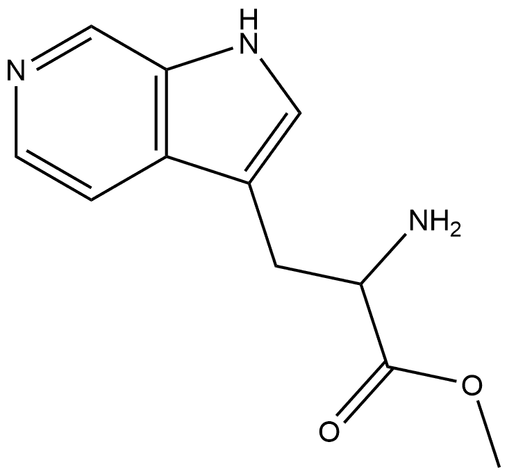 1H-Pyrrolo[2,3-c]pyridine-3-propanoic acid, α-amino-, methyl ester 结构式