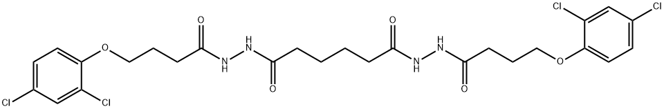 N'1,N'6-bis[4-(2,4-dichlorophenoxy)butanoyl]hexanedihydrazide 结构式