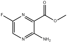 3-氨基-6-氟吡嗪-2-羧酸甲酯 结构式