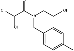 Acetamide, 2,2-dichloro-N-(2-hydroxyethyl)-N-[(4-methylphenyl)methyl]- 结构式