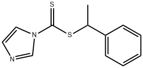 1-苯基乙基1H-咪唑-1-二硫代甲酸酯 结构式