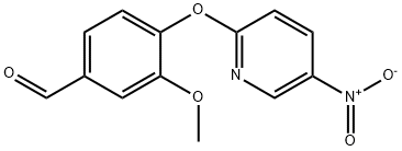 3-methoxy-4-[(5-nitro-2-pyridyl)oxy]benzaldehyde 结构式