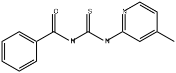 Benzamide, N-[[(4-methyl-2-pyridinyl)amino]thioxomethyl]- 结构式