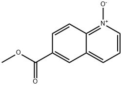 6-Quinolinecarboxylic acid, methyl ester, 1-oxide 结构式