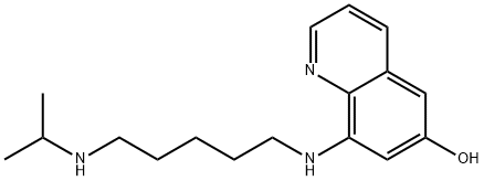 8-((5-(Isopropylamino)pentyl)amino)quinolin-6-ol 结构式