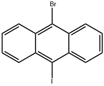 9-溴-10-碘基蒽 结构式