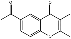 6-Acetyl-2,3-dimethyl-4H-chromen-4-one 结构式