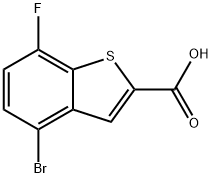 4-溴-7-氟苯并噻吩-2-甲酸 结构式