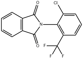 1H-Isoindole-1,3(2H)-dione, 2-[2-chloro-6-(trifluoromethyl)phenyl]- 结构式